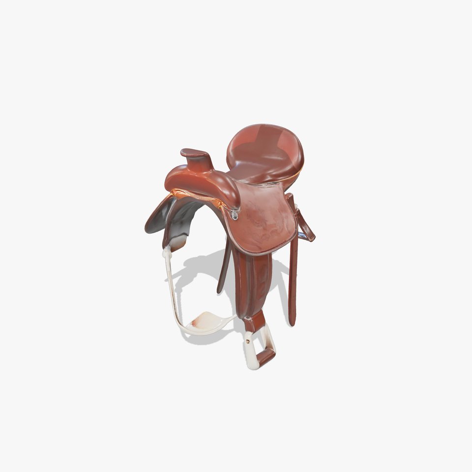 Elegant Leather Saddle model pack